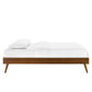 Margo Twin Wood Platform Bed Frame in Walnut MDY-MOD-6228-WAL