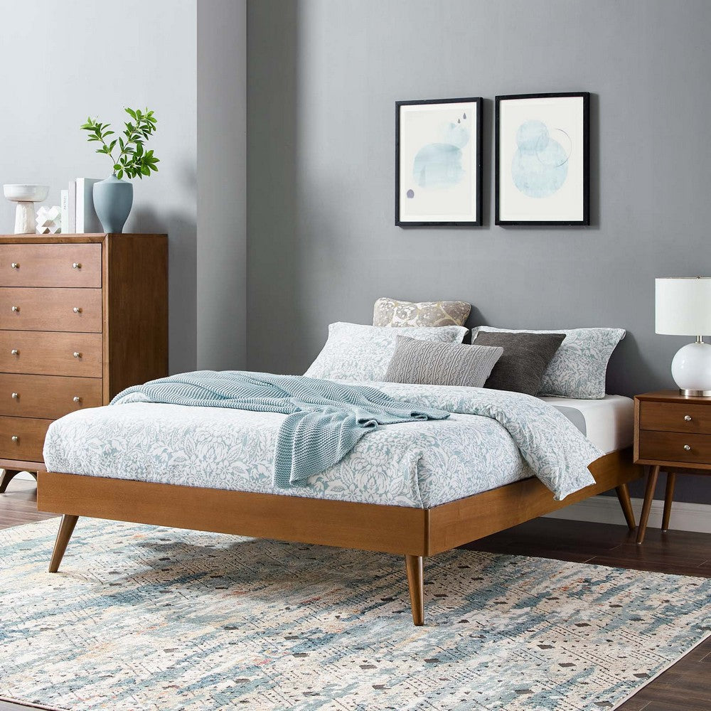 Margo Twin Wood Platform Bed Frame - No Shipping Charges MDY-MOD-6228-WAL