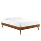 Modway Margo Full Wood Platform Bed Frame in Walnut