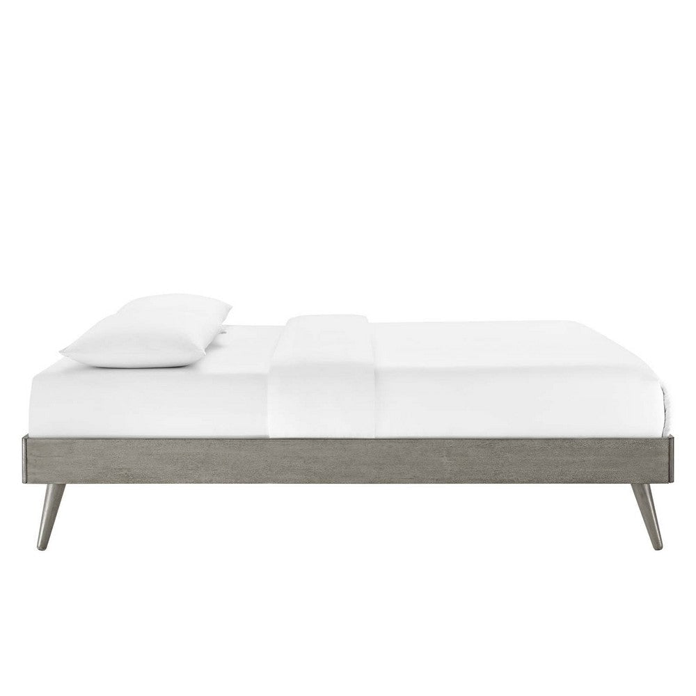 Modway Margo Queen Wood Platform Bed Frame in Gray MDY-MOD-6230-GRY