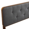 Collins Tufted Twin Fabric and Wood Headboard - No Shipping Charges MDY-MOD-6232-BLK-WHI