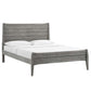 Modway Georgia King Wood Platform Bed in Gray