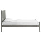 Modway Georgia King Wood Platform Bed in Gray MDY-MOD-6239-GRY