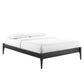 Modway MOD-6246-BLK June Queen Wood Platform Bed Frame, Black