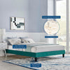 Reign Twin Performance Velvet Platform Bed Frame - No Shipping Charges MDY-MOD-6264-DUS