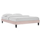 Reign Full Performance Velvet Platform Bed Frame - No Shipping Charges