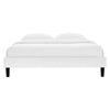 Reign Full Performance Velvet Platform Bed Frame - No Shipping Charges MDY-MOD-6265-LGR