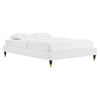 Harlow Twin Performance Velvet Platform Bed Frame