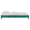 Harlow Full Performance Velvet Platform Bed Frame - No Shipping Charges MDY-MOD-6269-TEA