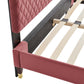 Harlow King Performance Velvet Platform Bed Frame - No Shipping Charges MDY-MOD-6271-DUS