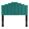 Modway Noelle Performance Velvet Twin Headboard in Teal MDY-MOD-6276-TEA