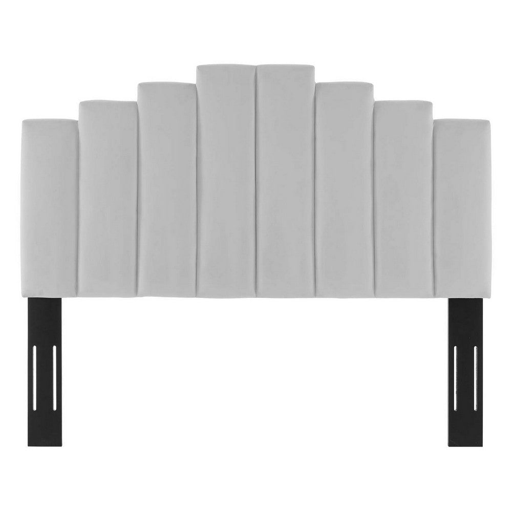 Modway Noelle Performance Velvet Headboard Full/Queen Light Gray MDY-MOD-6277-LGR