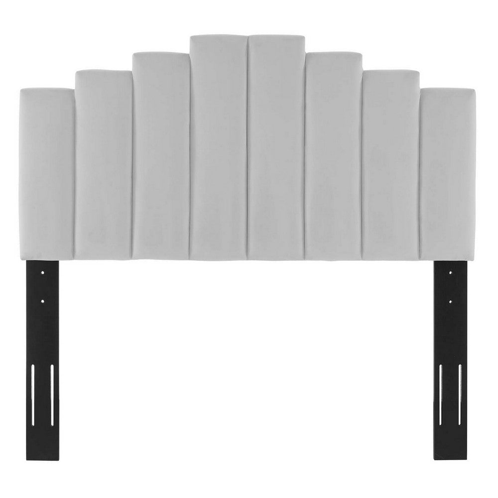 Modway Noelle Performance Velvet Headboard Full/Queen Light Gray MDY-MOD-6277-LGR