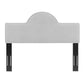 Modway Dawn Performance Velvet Headboard Twin Light Gray MDY-MOD-6302-LGR