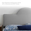 Modway Dawn Performance Velvet Headboard Twin Light Gray MDY-MOD-6302-LGR