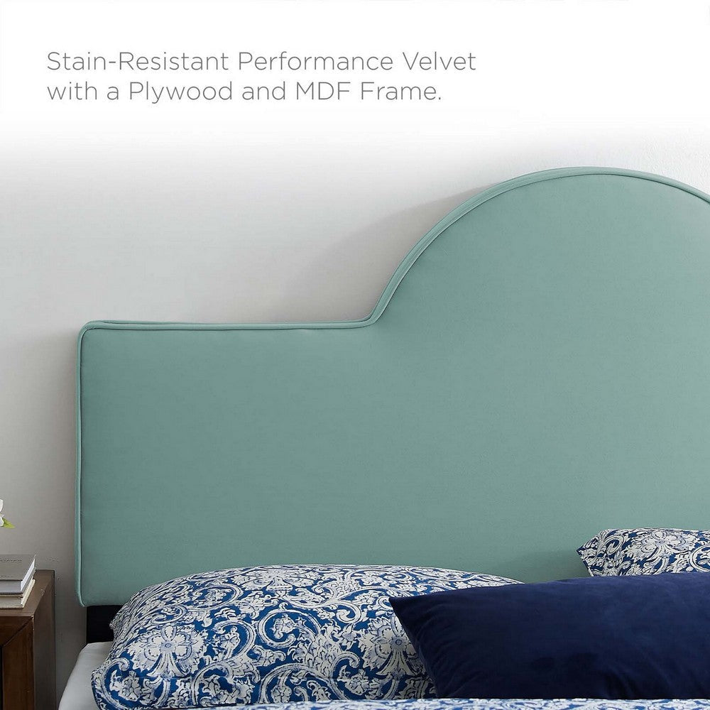 Modway Dawn Performance Velvet Headboard Twin Mint MDY-MOD-6302-MIN