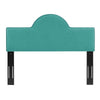 Modway Dawn Performance Velvet Headboard Twin Teal MDY-MOD-6302-TEA