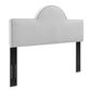 Modway Dawn Performance Velvet Headboard, Full/Queen, Light Gray