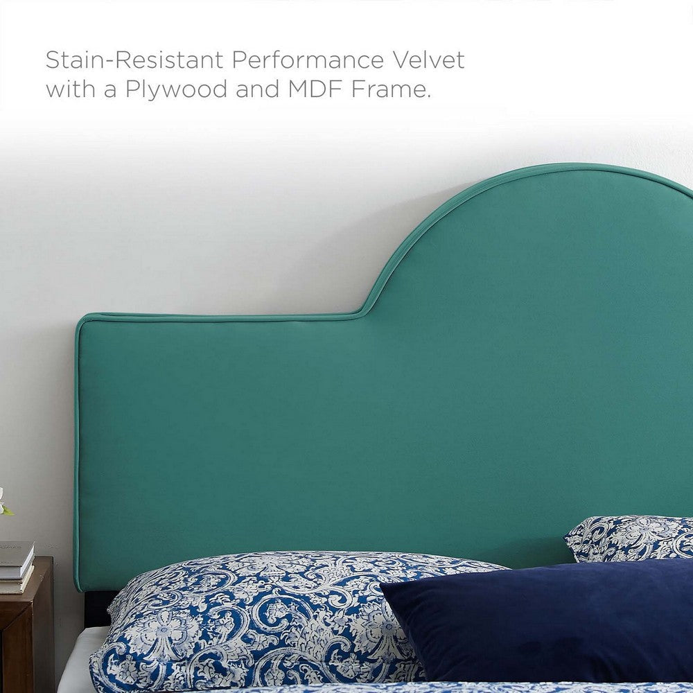 Modway Dawn Performance Velvet Headboard Full/Queen Teal MDY-MOD-6303-TEA