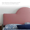 Modway Dawn Performance Velvet Headboard King/CA King Dusty Rose MDY-MOD-6304-DUS