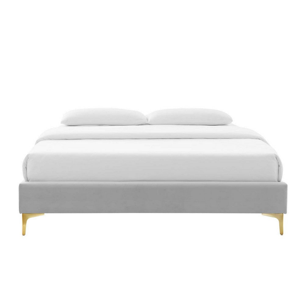 Sutton Twin Performance Velvet Bed Frame - No Shipping Charges MDY-MOD-6305-DUS