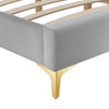 Sutton Twin Performance Velvet Bed Frame - No Shipping Charges MDY-MOD-6305-DUS