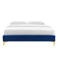 Modway MOD-6306-NAV Sutton Full Performance Velvet Bed Frame Navy MDY-MOD-6306-NAV