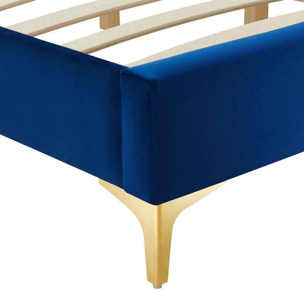 Sutton Full Performance Velvet Bed Frame - No Shipping Charges MDY-MOD-6306-LGR