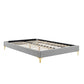 Modway MOD-6307-LGR Sutton King Performance Velvet Bed Frame Light Gray MDY-MOD-6307-LGR