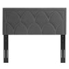 Greta Performance Velvet Twin Headboard - No Shipping Charges MDY-MOD-6320-CHA