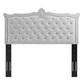 Louisa Tufted Performance Velvet Twin Headboard - No Shipping Charges MDY-MOD-6323-LGR