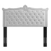 Louisa Tufted Performance Velvet Twin Headboard - No Shipping Charges MDY-MOD-6323-LGR