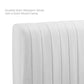 Eloise Channel Tufted Performance Velvet Twin Headboard - No Shipping Charges MDY-MOD-6326-WHI