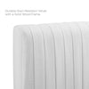 Eloise Channel Tufted Performance Velvet Twin Headboard - No Shipping Charges MDY-MOD-6326-WHI