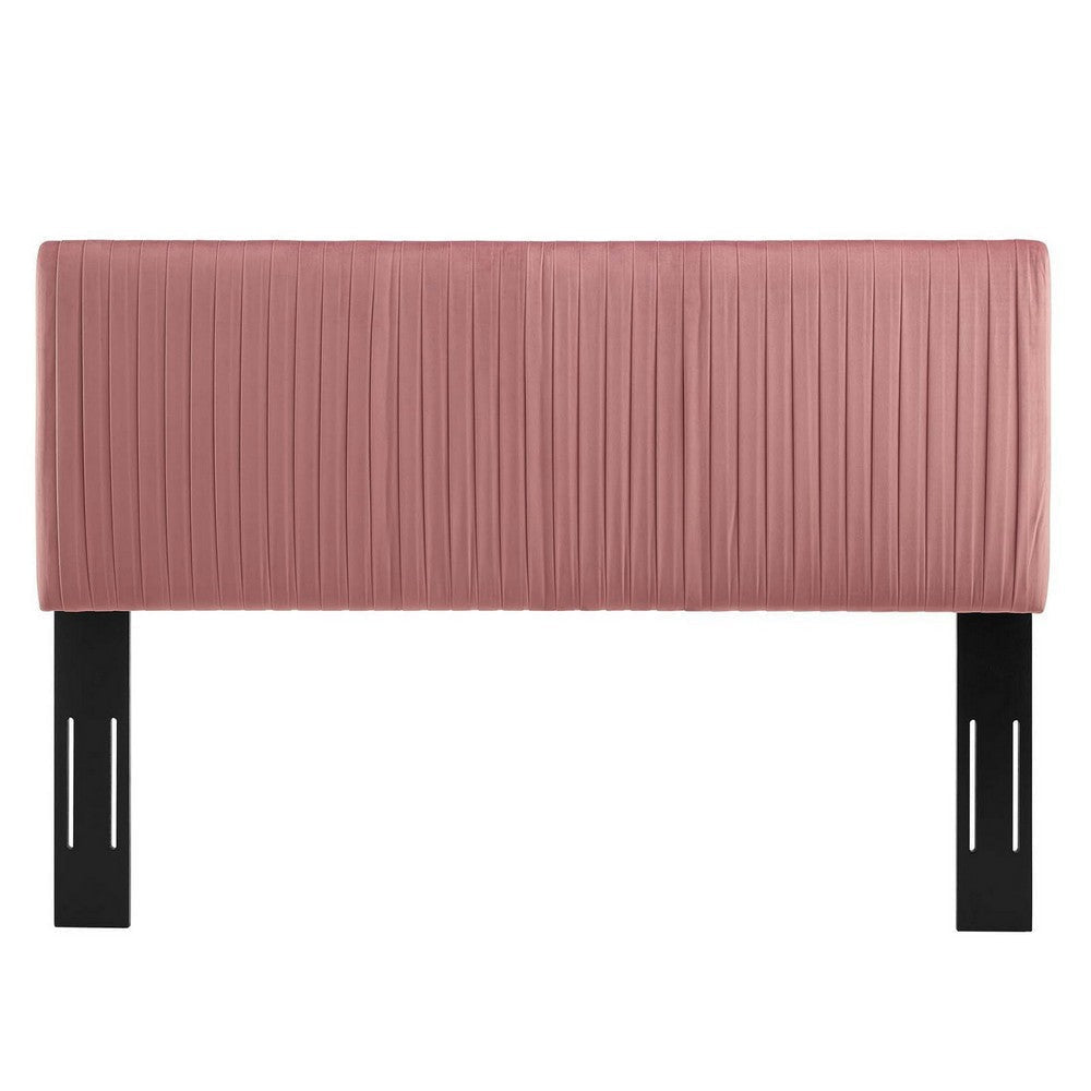 Eloise Channel Tufted Performance Velvet Full/Queen Headboard - No Shipping Charges MDY-MOD-6327-DUS