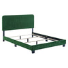 Modway Celine Channel Tufted Performance Velvet Bed Twin Emerald MDY-MOD-6332-EME