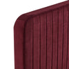 Modway Celine Channel Tufted Performance Velvet Platform Bed King Maroon MDY-MOD-6333-MAR