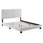 Celine Channel Tufted Performance Velvet Queen Platform Bed - No Shipping Charges MDY-MOD-6334-DUS