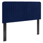 Milenna Channel Tufted Performance Velvet Twin Headboard