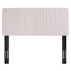 Modway Milenna Channel Tufted Performance Velvet Twin Headboard in Pink MDY-MOD-6337-PNK