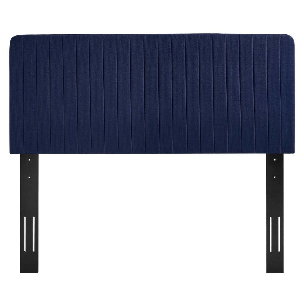 Modway Milenna Channel Tufted Fabric King/California King Headboard in Royal Blue MDY-MOD-6342-ROY