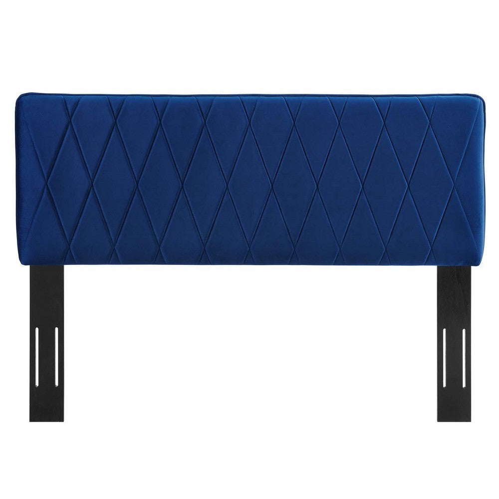 Modway Leila Performance Velvet Headboard King/Califronia King Navy MDY-MOD-6345-NAV