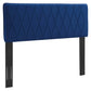 Modway Leila Performance Velvet Headboard, King/Califronia King, Navy