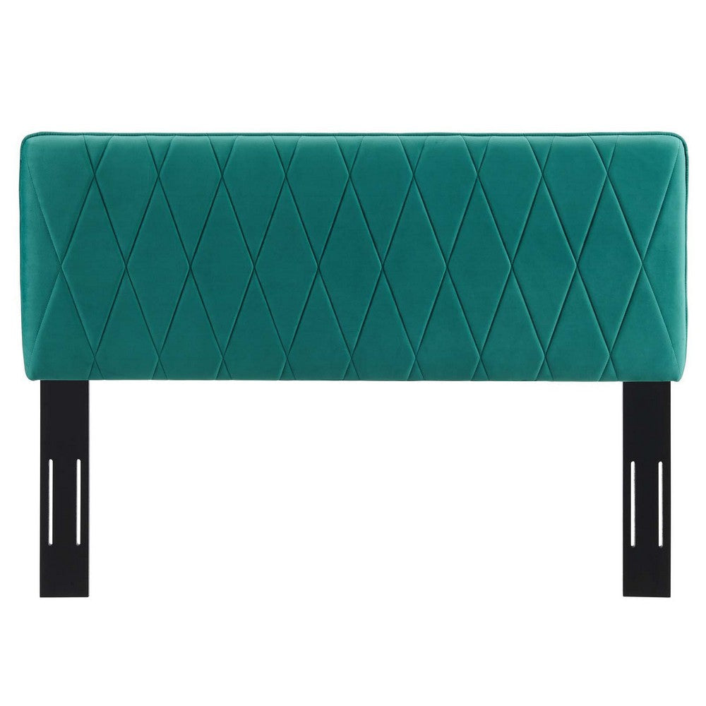 Modway Leila Performance Velvet Headboard King/Califronia King Teal MDY-MOD-6345-TEA