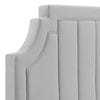 Alyona Channel Tufted Performance Velvet Twin Headboard - No Shipping Charges MDY-MOD-6346-LGR