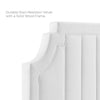 Modway Alyona Channel Tufted Performance Velvet Twin Headboard in White MDY-MOD-6346-WHI