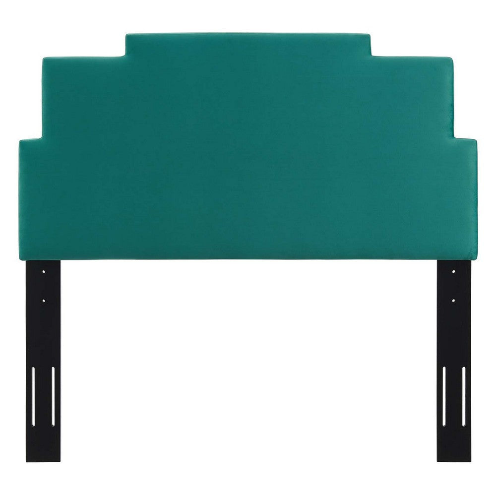 Kasia Performance Velvet Twin Headboard - No Shipping Charges MDY-MOD-6355-TEA