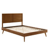 Modway Marlee Wood Queen Platform Bed in Walnut with Splayed Legs MDY-MOD-6382-WAL