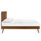 Modway Marlee Wood Queen Platform Bed in Walnut with Splayed Legs MDY-MOD-6382-WAL