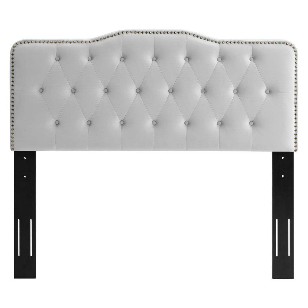 Sophia Tufted Performance Velvet Twin Headboard - No Shipping Charges MDY-MOD-6409-LGR